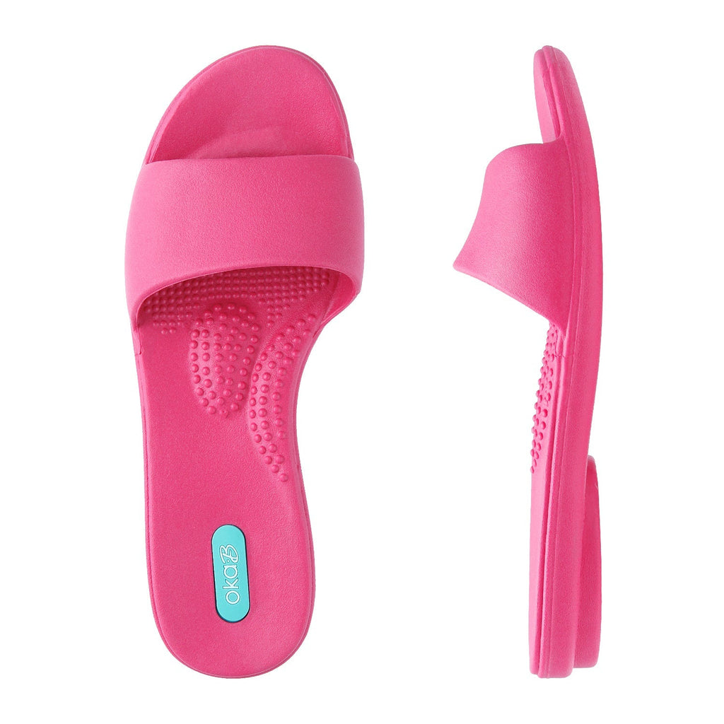 Grace Slide Sandals - Sale - Popsicle Pink - Oka - B