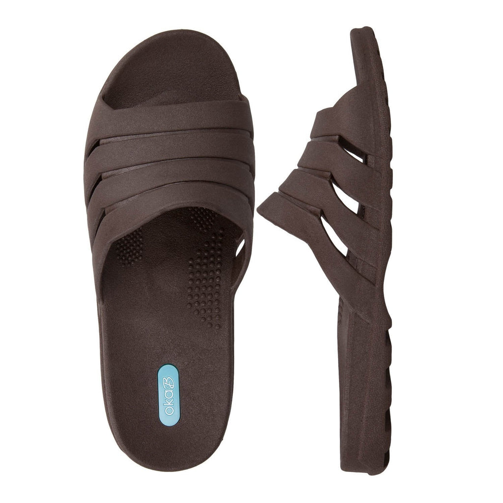 Grayson Men's Slide Sandals - Sale - Hot Chocolate - Oka - B