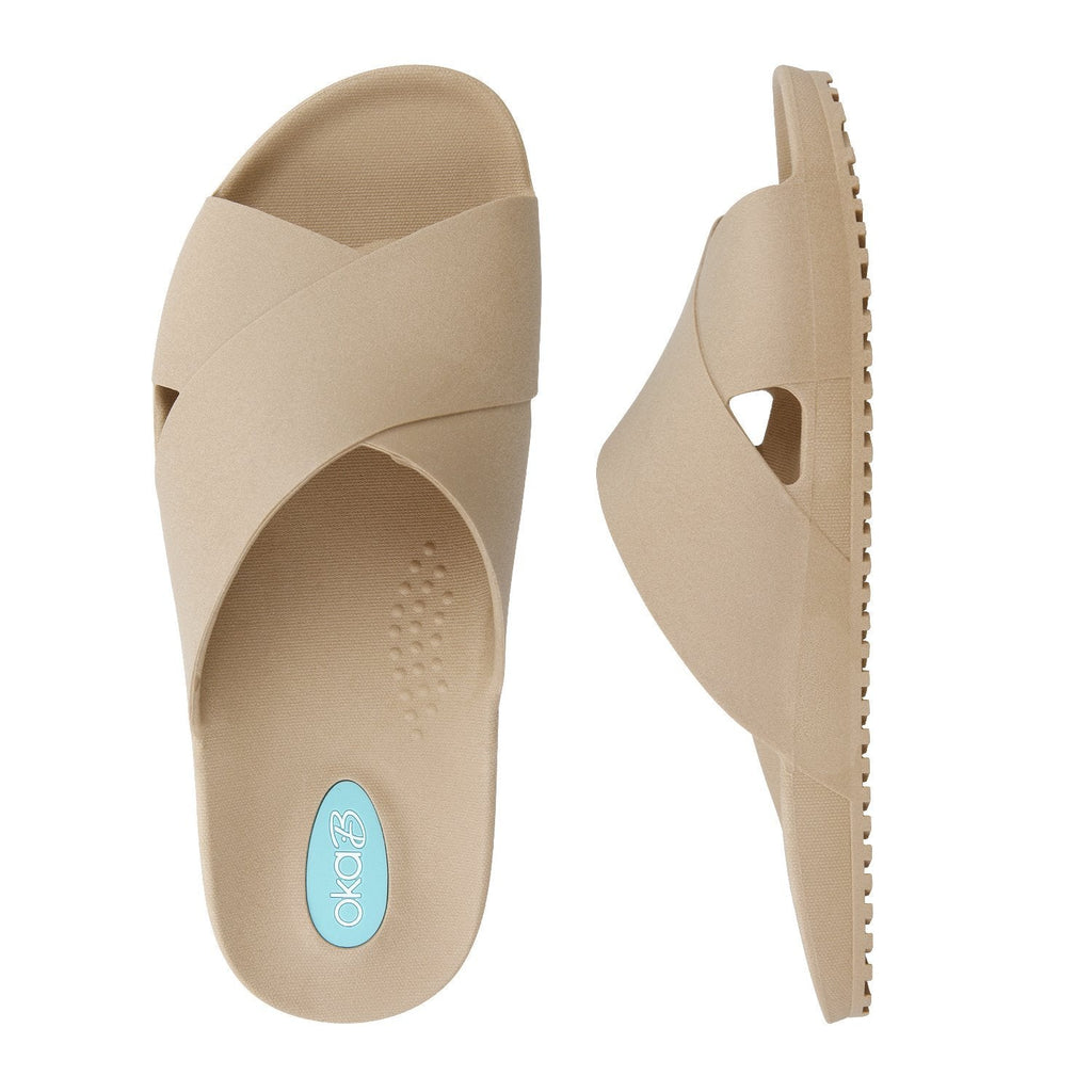 Maxwell Unisex Slide Sandals - Sale - Chai - Oka - B