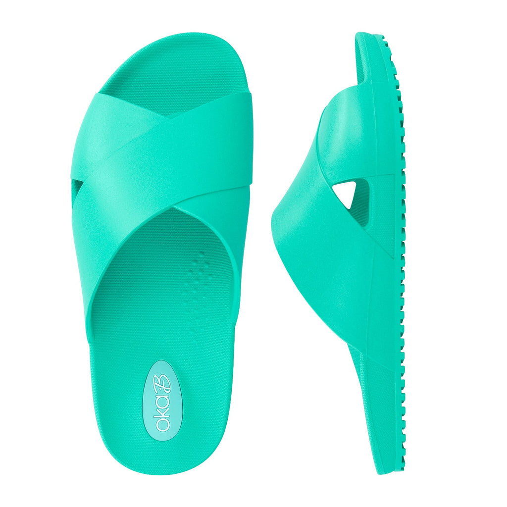 Maxwell Unisex Slide Sandals - Sale - Dark Teal - Oka - B