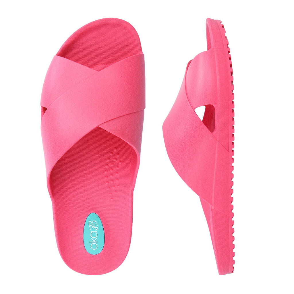 Maxwell Unisex Slide Sandals - Sale - Popsicle Pink - Oka - B