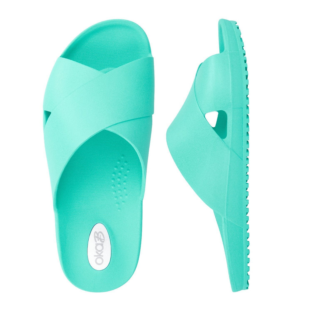 Maxwell Unisex Slide Sandals - Sale - Sea Glass - Oka - B