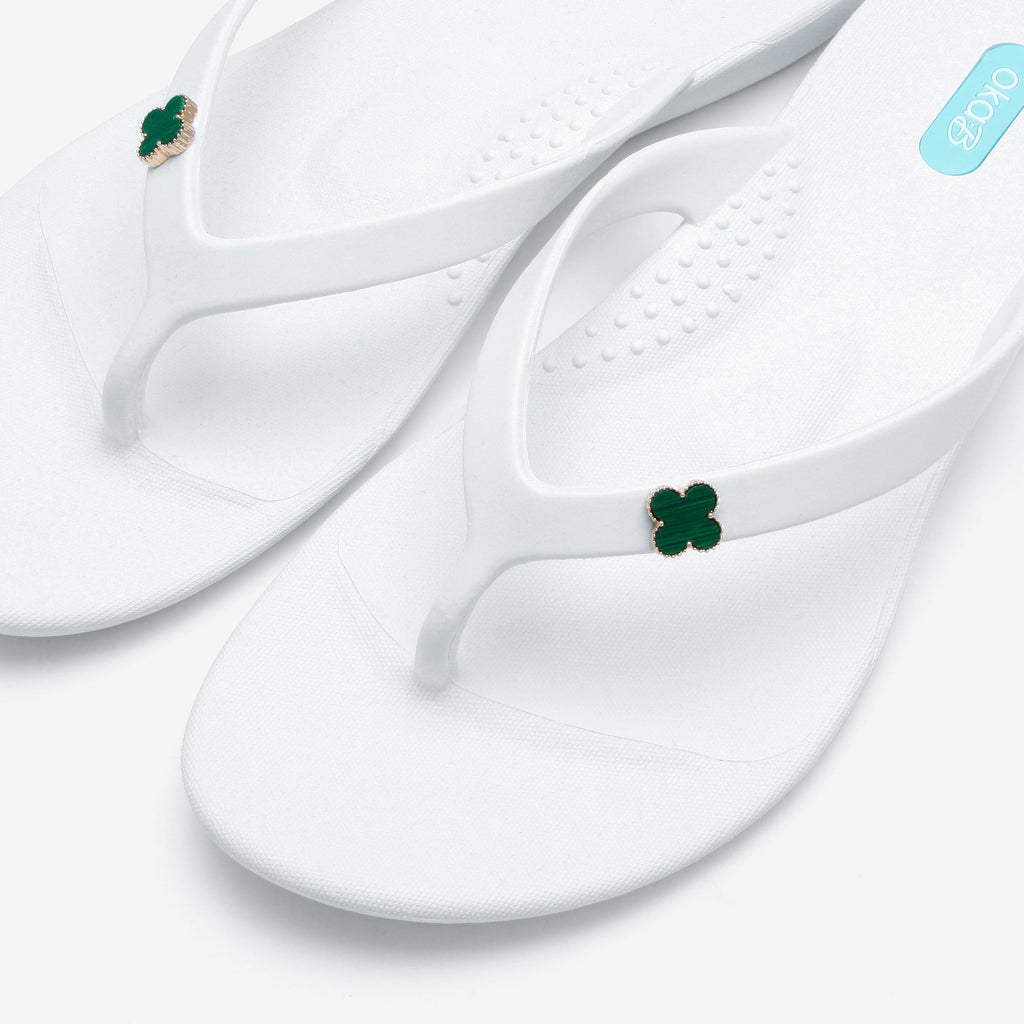 Sandal Charm Sets - Green Clover - Oka - B