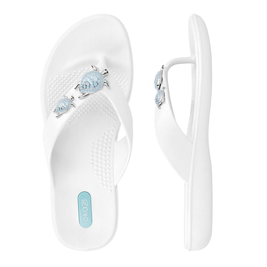 Theresa Flip Flops - Sale - Salt - Oka - B