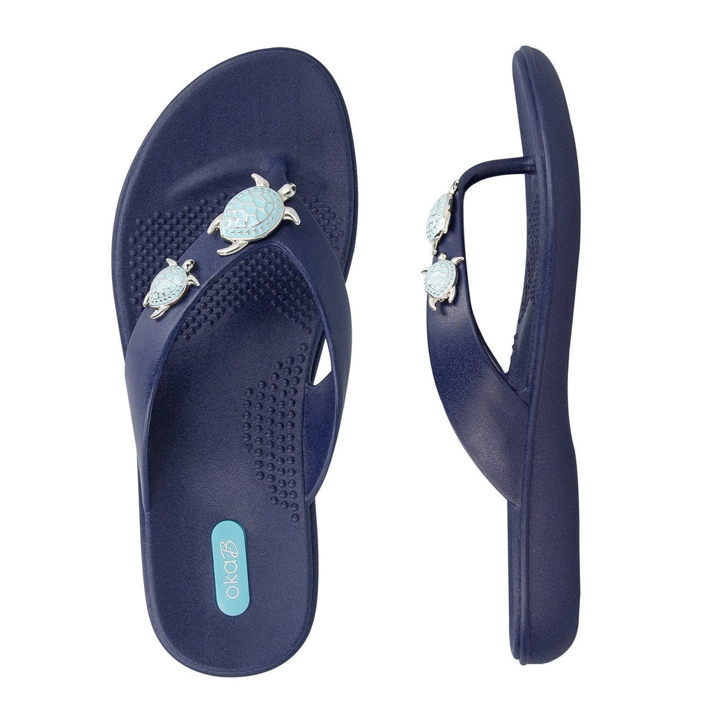 Theresa Flip Flops - Sale - Sapphire - Oka - B